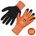 Proflex By Ergodyne Orange Coated Waterproof Winter Work Gloves, L, A5, PK144 7551-CASE